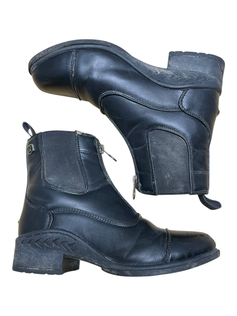 Ovation Zip Paddock Boots - Black - Size 4 - USED