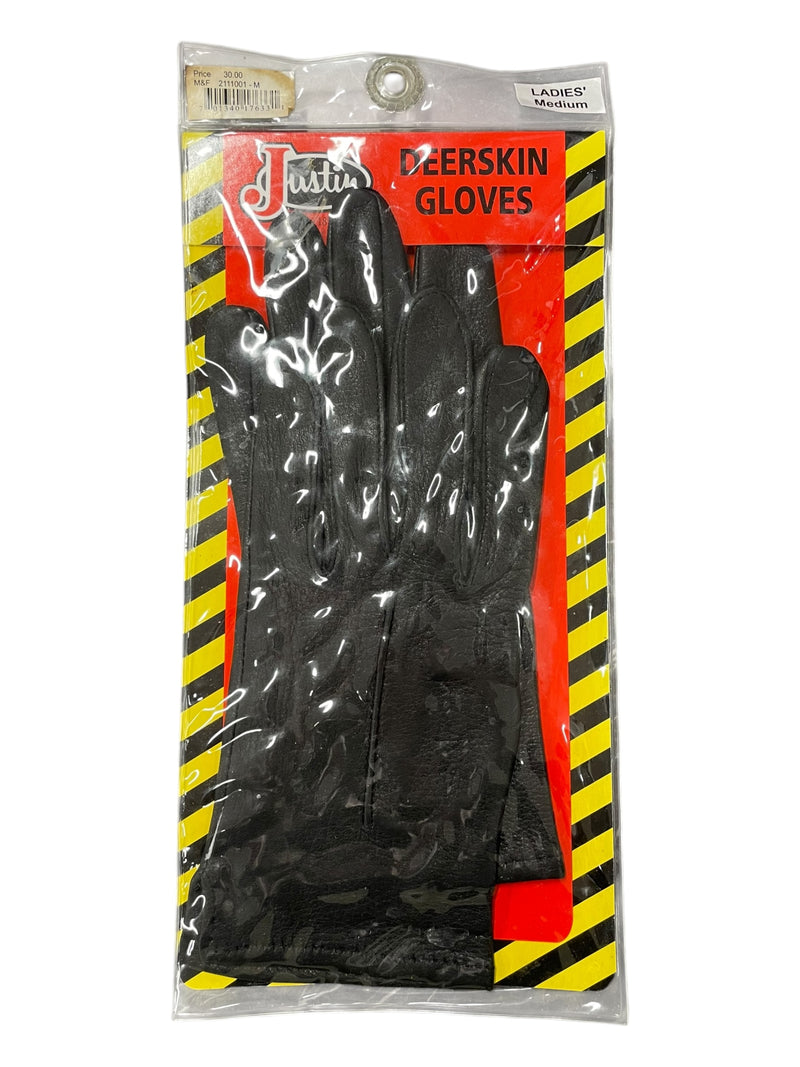 Justin Deerskin Gloves *NWT* - Black - M - USED