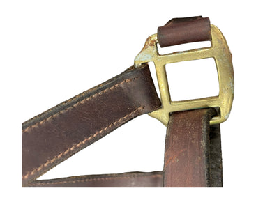 Leather Halter - Brown/Brass - Est. C/S - USED
