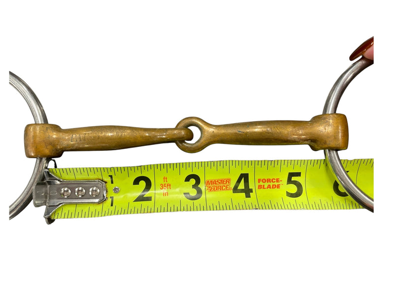 Partrade Metalab Loose Ring Snaffle - SS/Copper - Approx 5 1/4" - USED