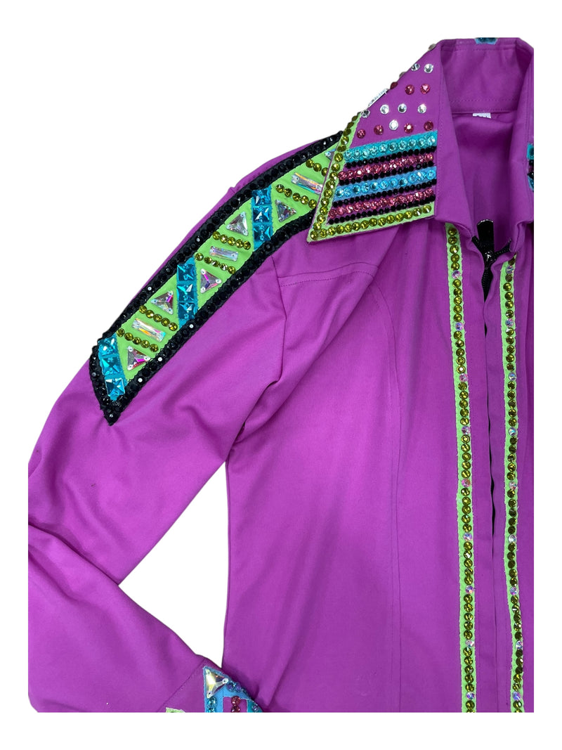 Western All Day Shirt - Purple/Bling - Custom Measurements - USED
