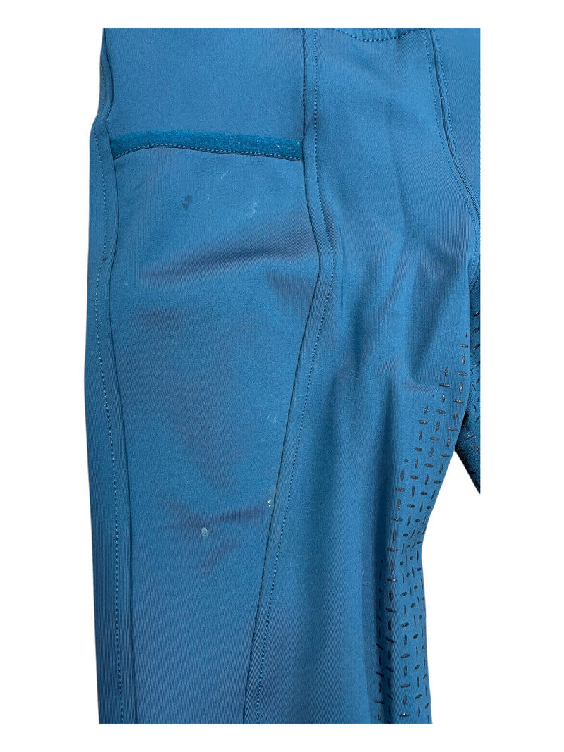 LeMieux FS Tights - Blue - Youth 13-14 - USED