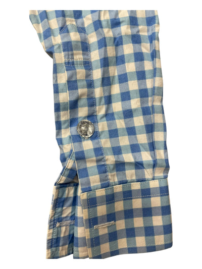 Blue Ribbon Boutique Saddle Seat Shirt - Blue/White - Youth S - USED