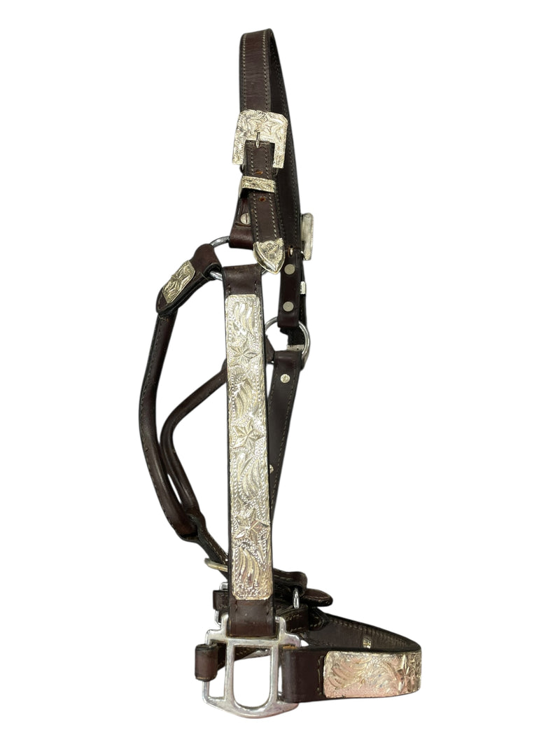 Show Halter/Lead - Brown/Silver - Approx F/S - USED