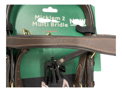 Micklem 2 Multi Bridle *NWT* - Dark Havana - Large Horse - USED