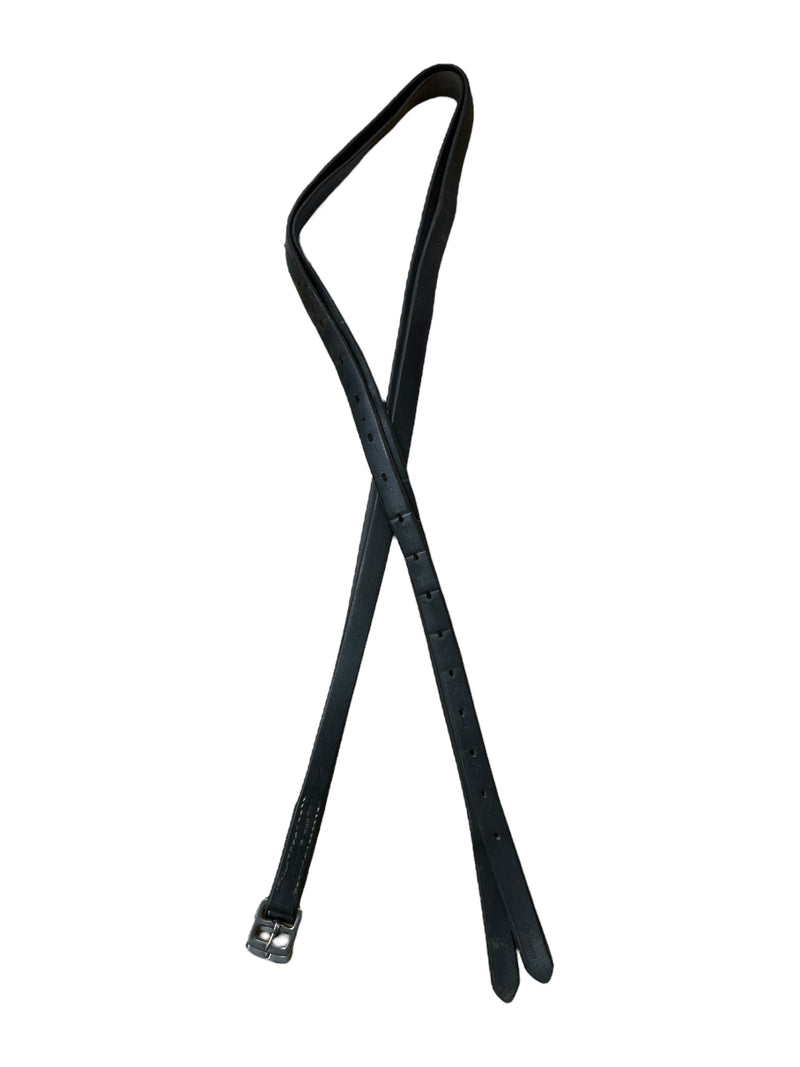 Lemetex Stirrup Leathers - Black - Approx 66" - USED