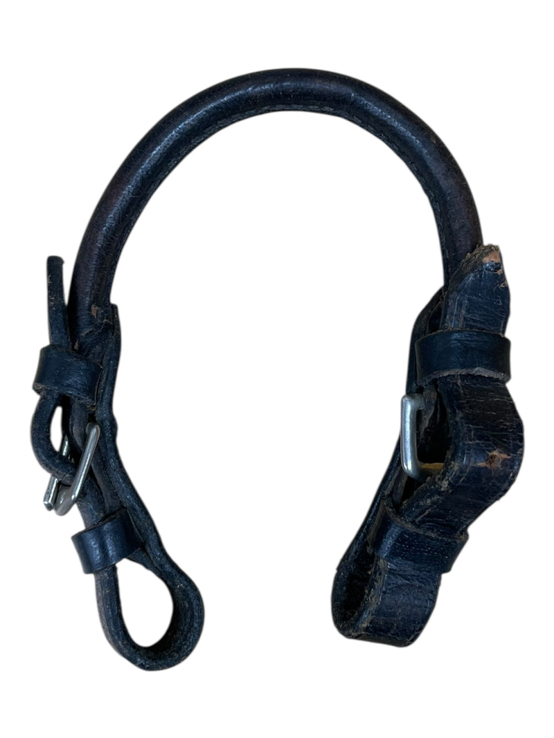 Leather Grab Strap - Black - Approx 12.5" - USED