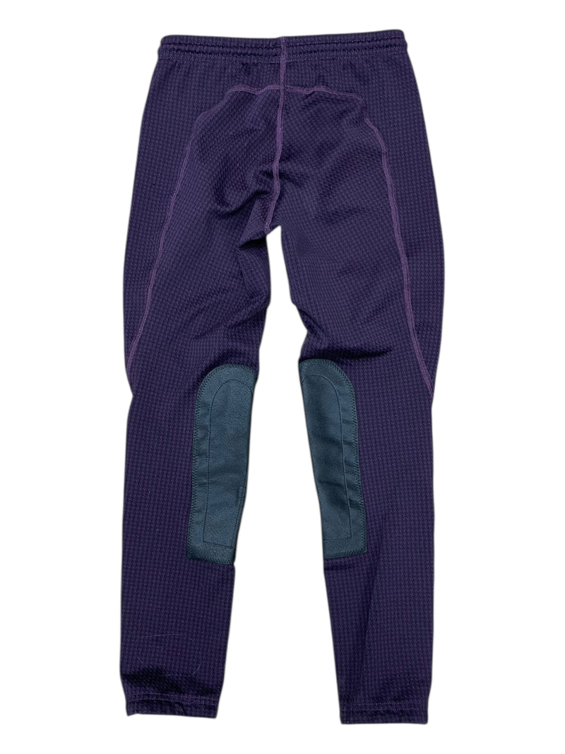 Kerrits KP Tight - Purple/Black Print - Youth L - USED