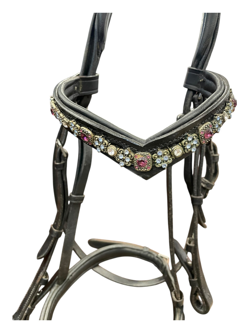 M Toulouse Bridle W/ Reins - Black - F/S - USED