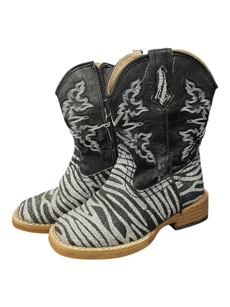 Roper Infants Cowgirl Boot - Zebra - Children&