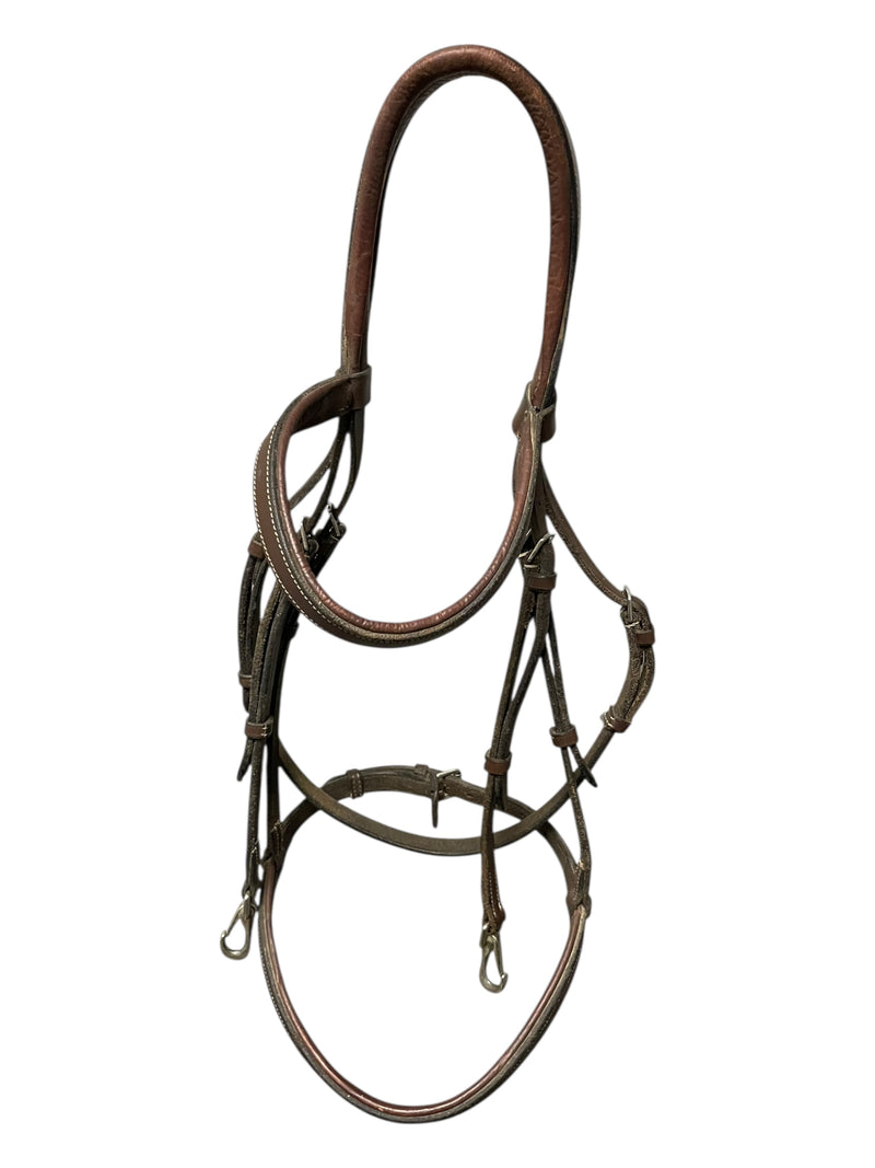HDR Bridle W Reins - Brown - Est. F/S & Approx 55" Reins - USED