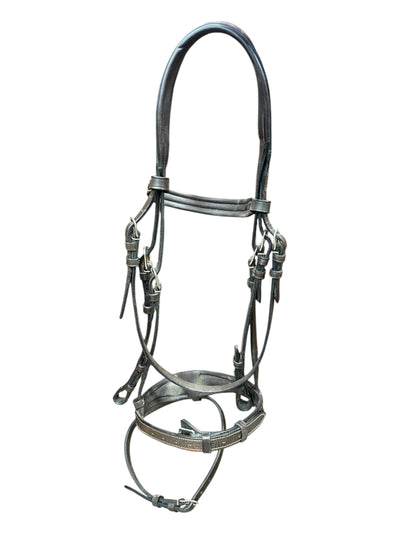 Riviera Sport Bridle W/ Interlocking Flash - Brown - C/S - USED