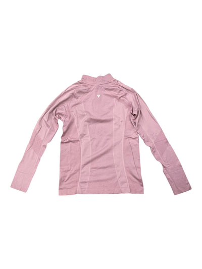 Anique 1/4 Zip LS Base Layer - Dusty Pink - L - USED