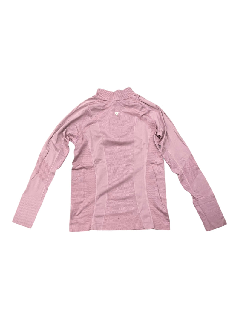 Anique 1/4 Zip LS Base Layer - Dusty Pink - L - USED