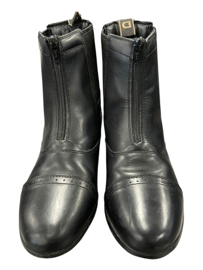 Dublin Elevation Leather Paddock Boots - Black - 10 - USED