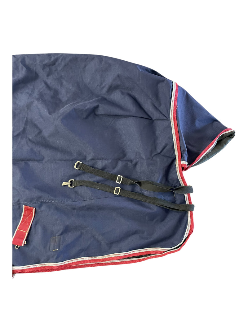 Smartpak Deluxe Midwt. T/O Blanket - Navy/Red/White - Approx 78" - USED