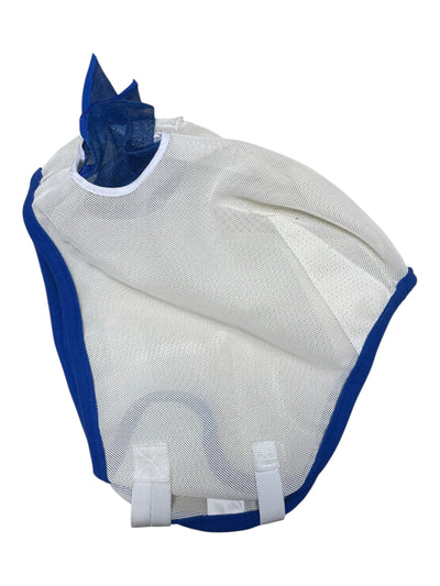 Schneider's Dura-Mesh Fly Mask *NWT* - White/Blue - Cob - USED