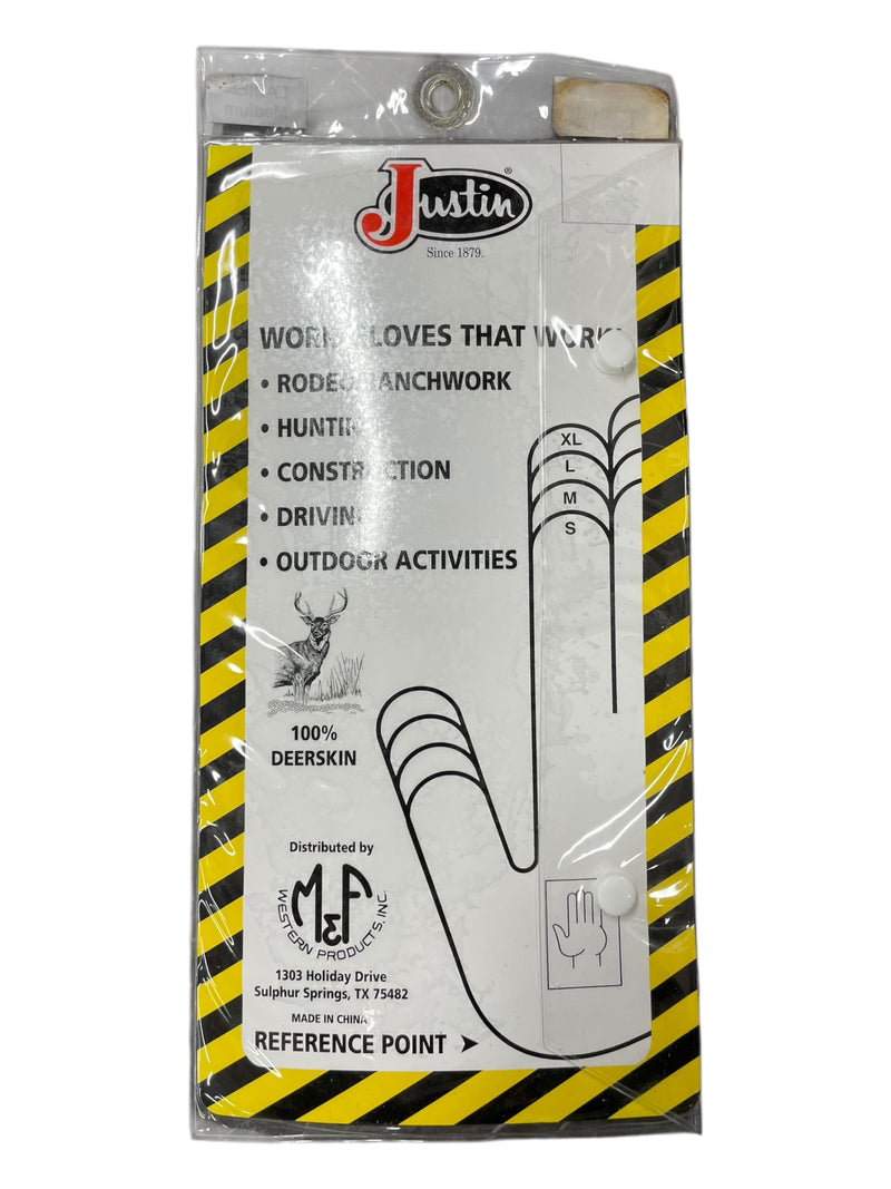 Justin Deerskin Gloves *NWT* - Black - M - USED