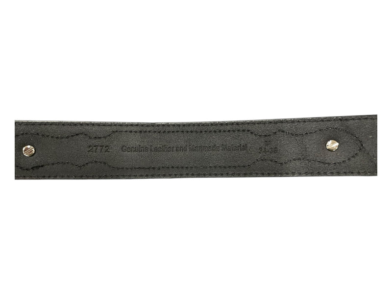 Unbranded Belt - Black/Pattern - M (34-36) - USED