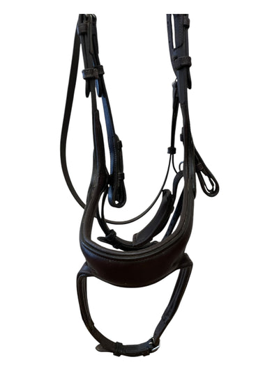 PS Of Sweden "Jump Off" Bridle W/ Reins- Brown - Cob Size/Full Crown - USED