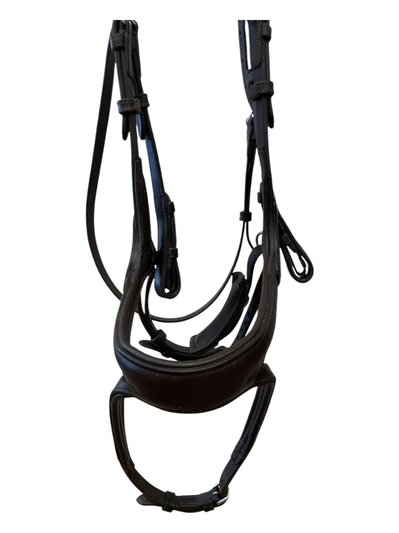 PS Of Sweden "Jump Off" Bridle W/ Reins- Brown - Cob Size/Full Crown - USED