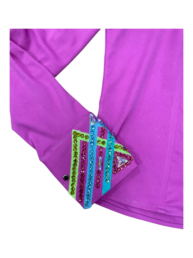 Western All Day Shirt - Purple/Bling - Custom Measurements - USED