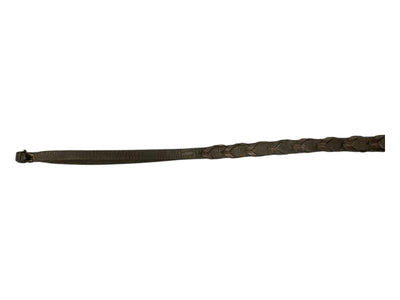 Braided Leather Reins - Brown - Approx 56" - USED