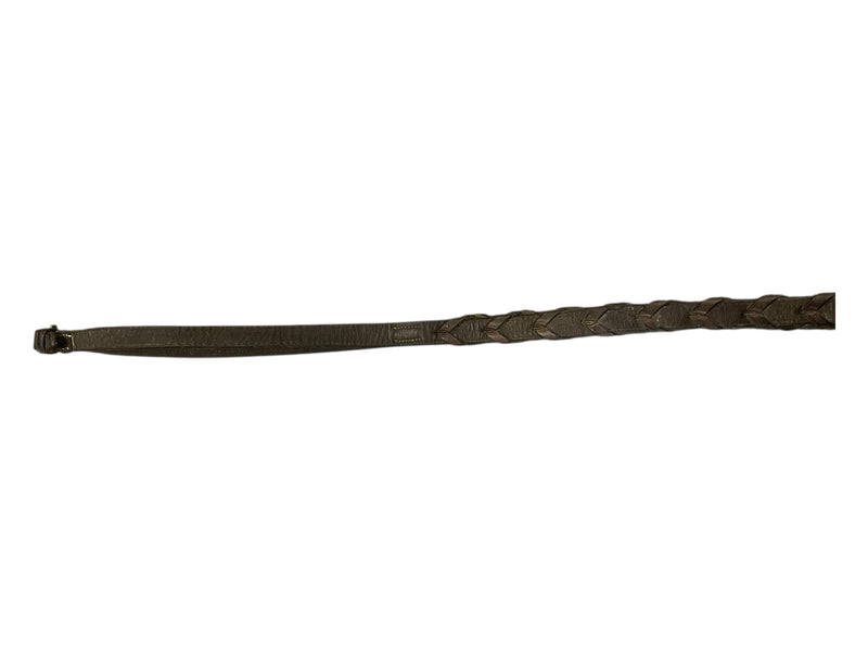 Braided Leather Reins - Brown - Approx 56" - USED
