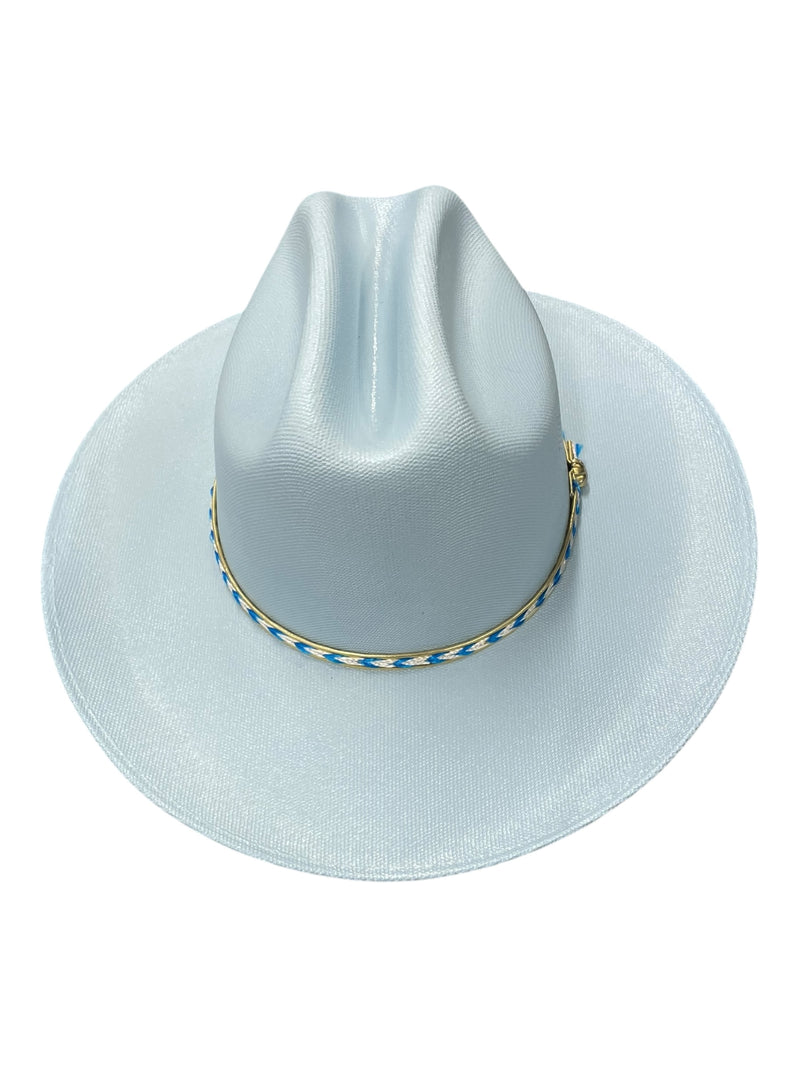 Bangora Straw Hat - Light Blue - L - USED