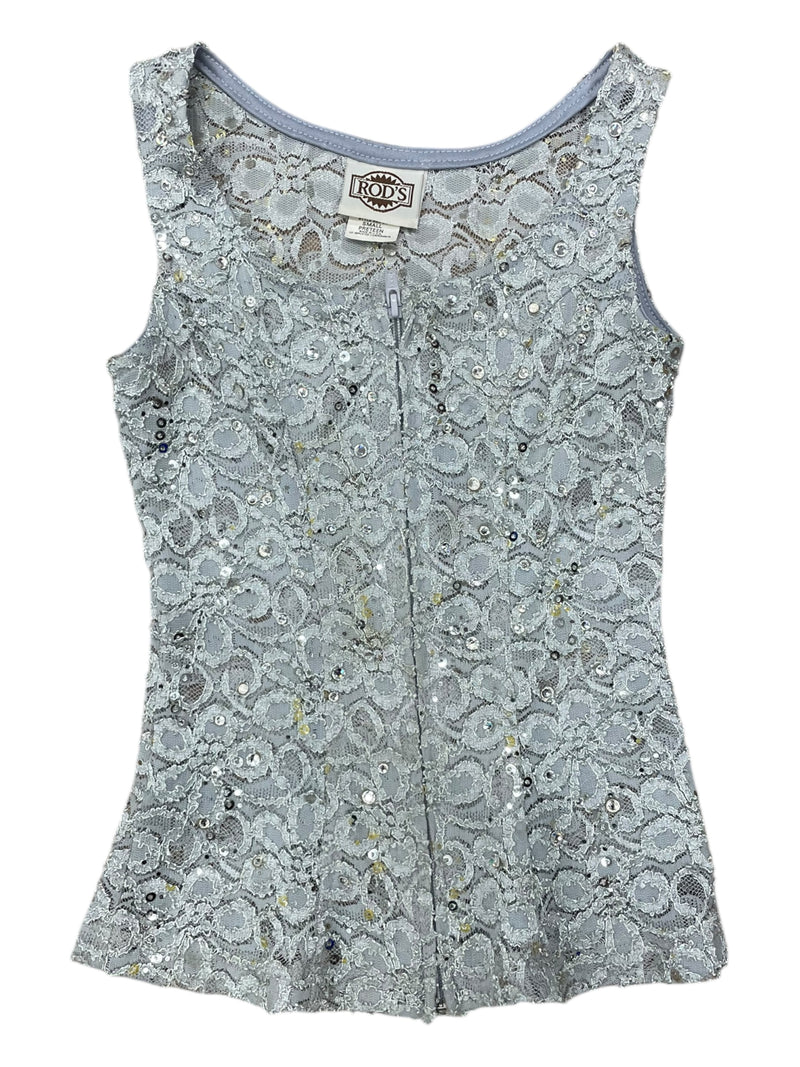 Rods Western Rail Vest - Grey - Small Preteen - USED