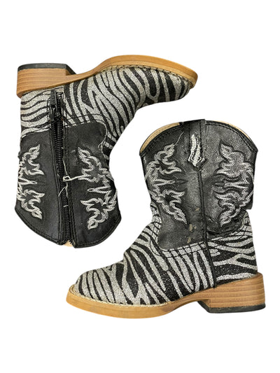 Roper Infants Cowgirl Boot - Zebra - Children's 6 - USED