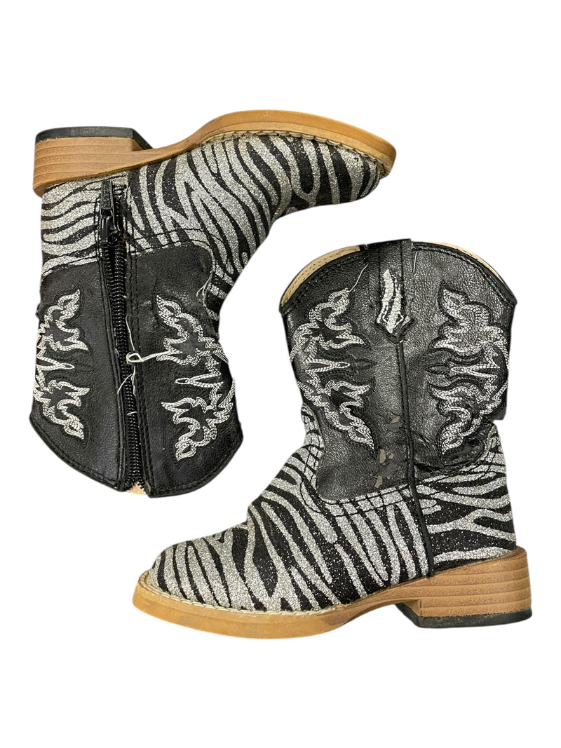 Roper Infants Cowgirl Boot - Zebra - Children&