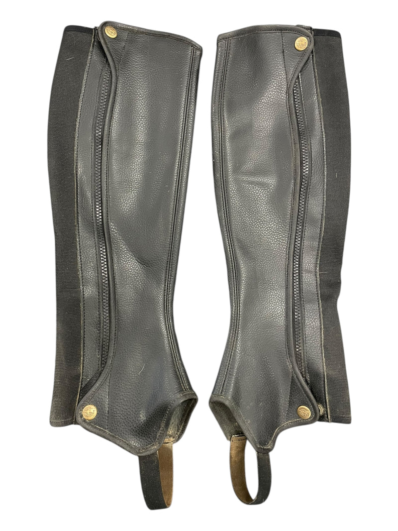 Smartpak Synthetic Half Chaps - Black - Small Tall - USED