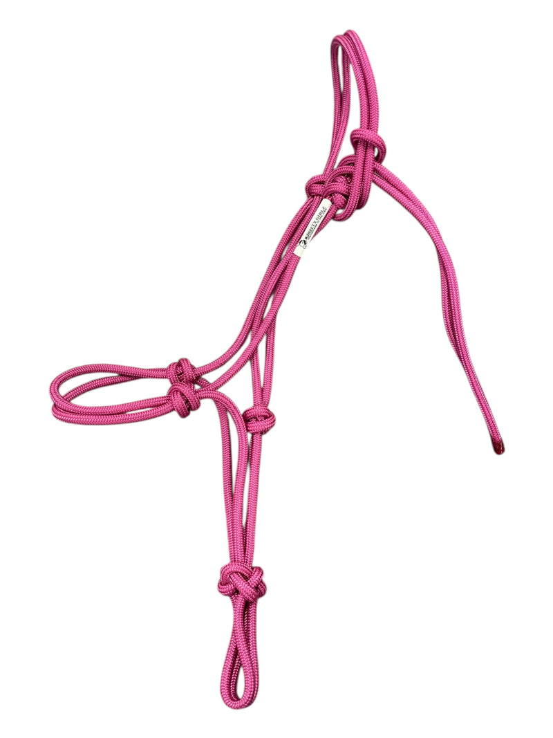 Knotty Girlz Rope Halter - Pink - Small Horse - USED