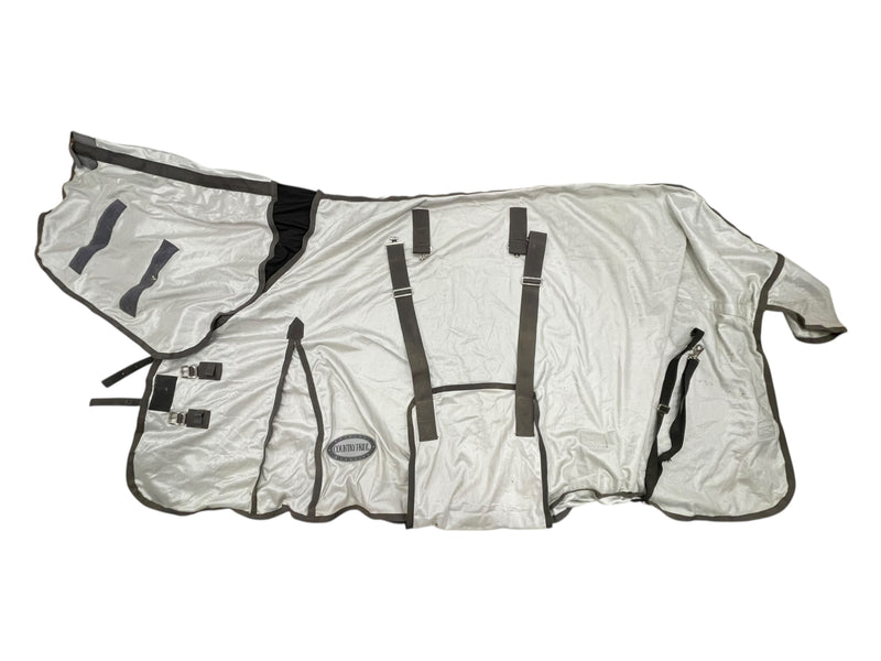 Country Pride Fly Sheet Neck + Bellyband - Silver - 76" - USED
