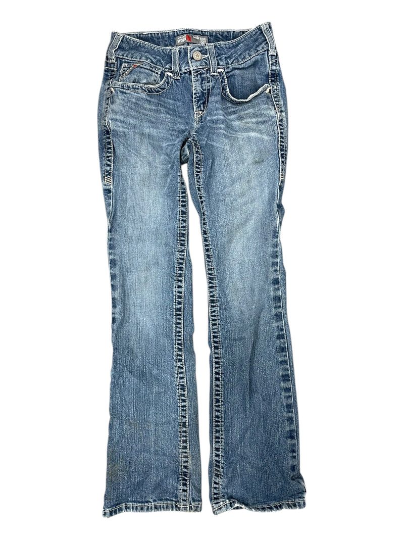 Ariat Work Jeans - Washed Denim - 26R Mid-Rise Boot - USED