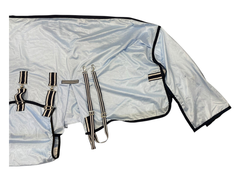 Horze Fly Sheet W/ Bellyband & Neck - Light Blue - 69" - USED