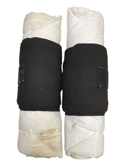 Dura-Tech Wraps/Standing Bandage Combo *Pair* - White/Black - Approx 13.5" - USED