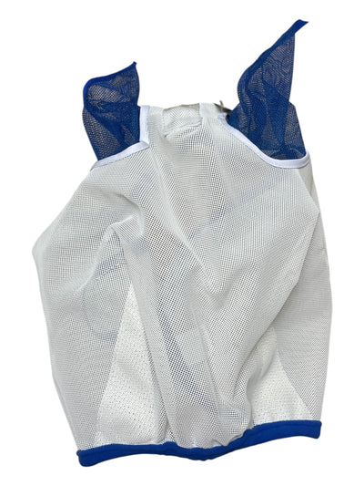 Schneider's Dura-Mesh Fly Mask *NWT* - White/Blue - Cob - USED