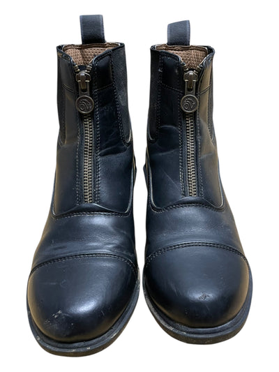 Ovation Zip Paddock Boots - Black - Size 4 - USED