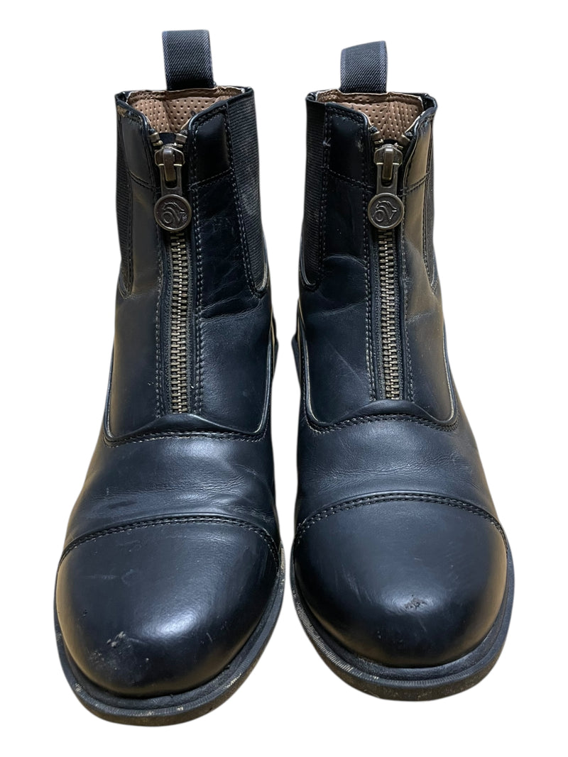 Ovation Zip Paddock Boots - Black - Size 4 - USED
