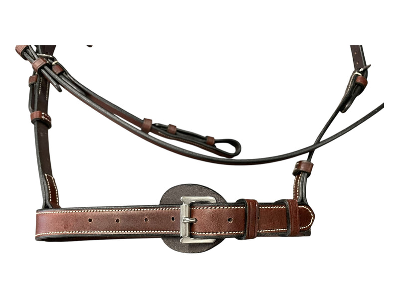 J Sterling Poll Relief Bridle *NWT* - Dark Chestnut - Cob - USED