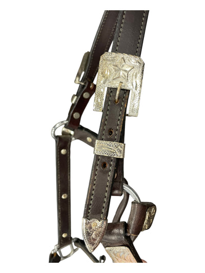 Show Halter/Lead - Brown/Silver - Approx F/S - USED
