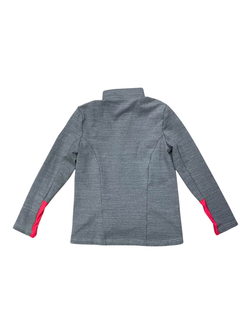 Irideon 1/4 Zip Pullover - Grey/Red - Youth M - USED