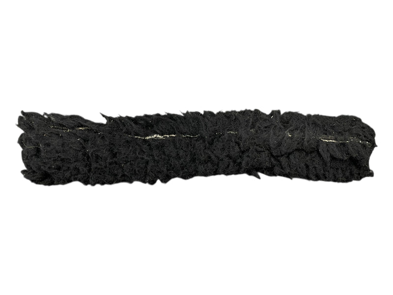Fleece Crown Piece Cover - Black - Approx 13" - USED