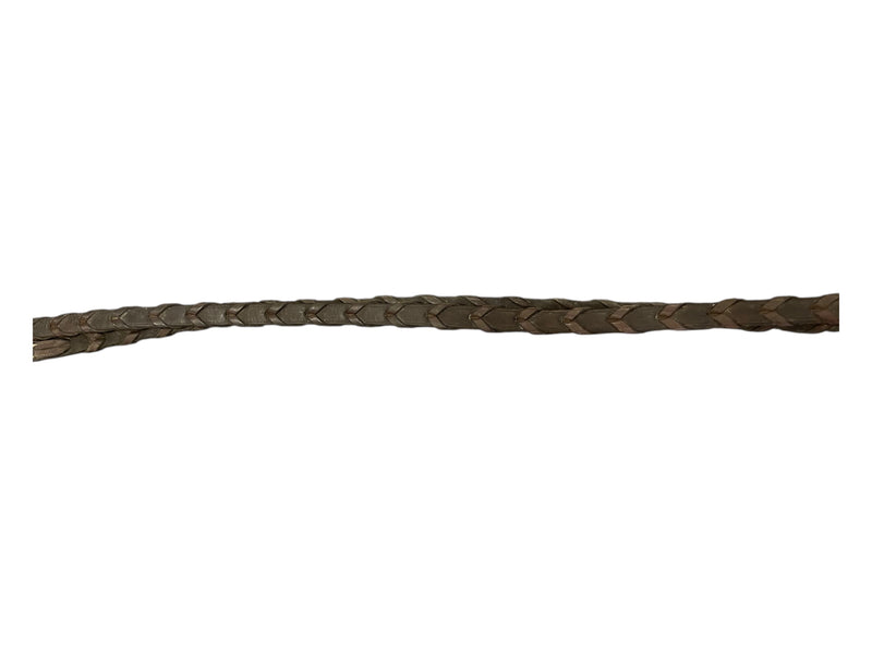 Braided Leather Reins - Brown - Approx 56" - USED