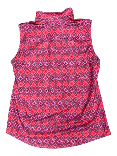 Kerrits Sleeveless 1/4 Zip - Red Pattern - XL - USED
