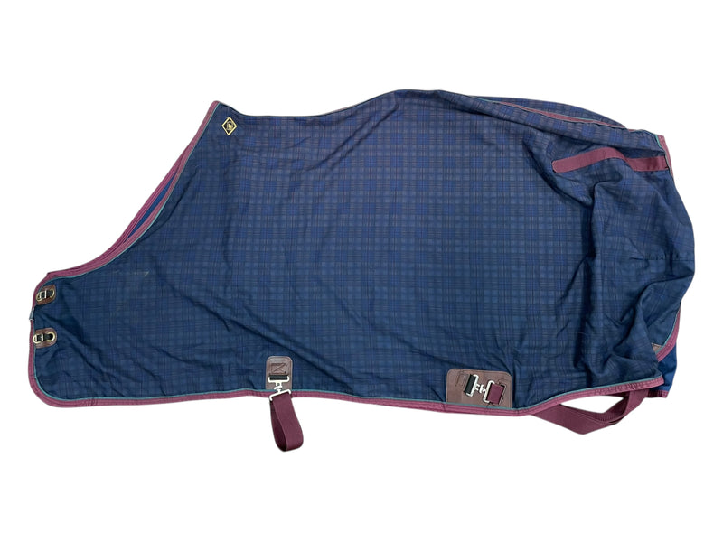 Big Dees Stable Sheet - Dark Plaid - 82" - USED