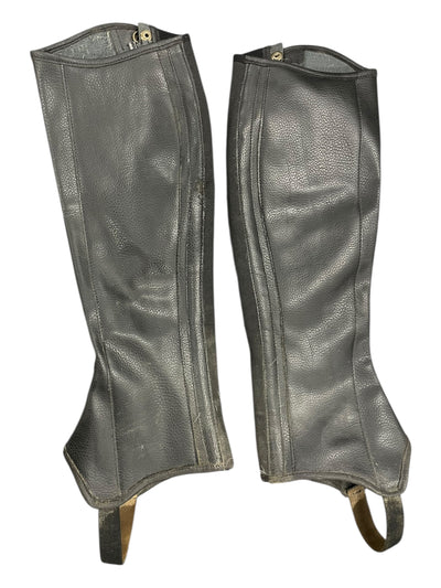 Smartpak Synthetic Half Chaps - Black - Small Tall - USED