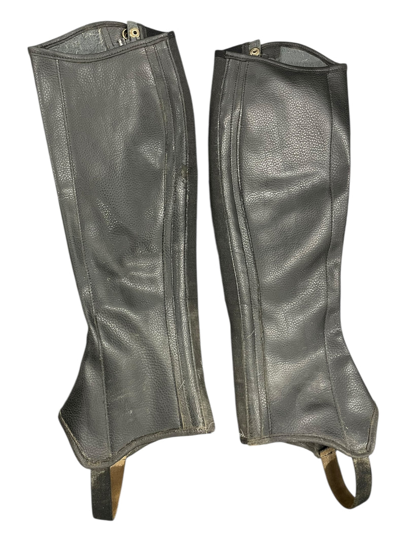 Smartpak Synthetic Half Chaps - Black - Small Tall - USED